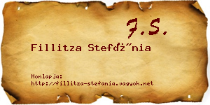 Fillitza Stefánia névjegykártya